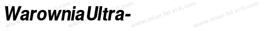 Warownia Ultra字体转换